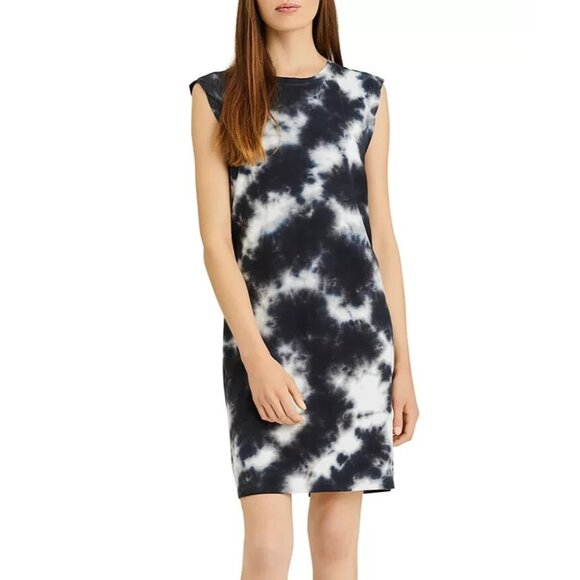 Sanctuary Easy Way Tie Dyed T-Shirt Dress Womens Size S Black Sleeveless Knit - Picture 1 of 10